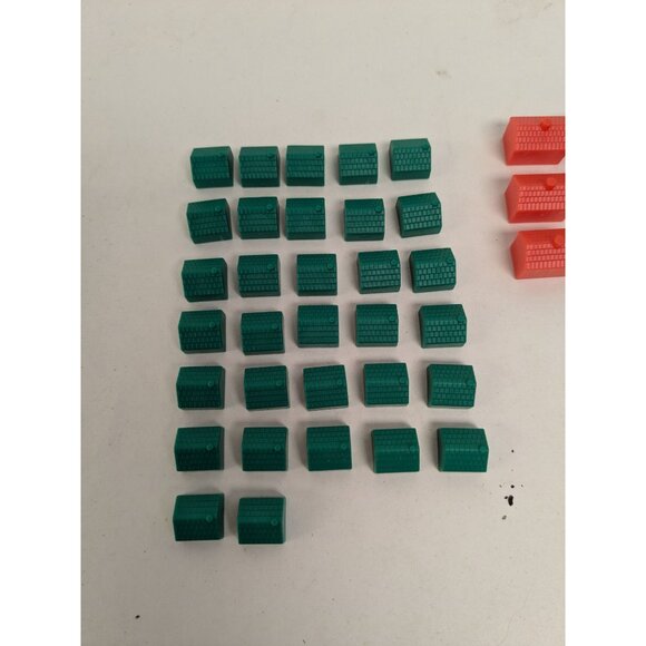 2013 Monopoly Classic Ed Game Replacement Motels Houses Buildings - Picture 3 of 3